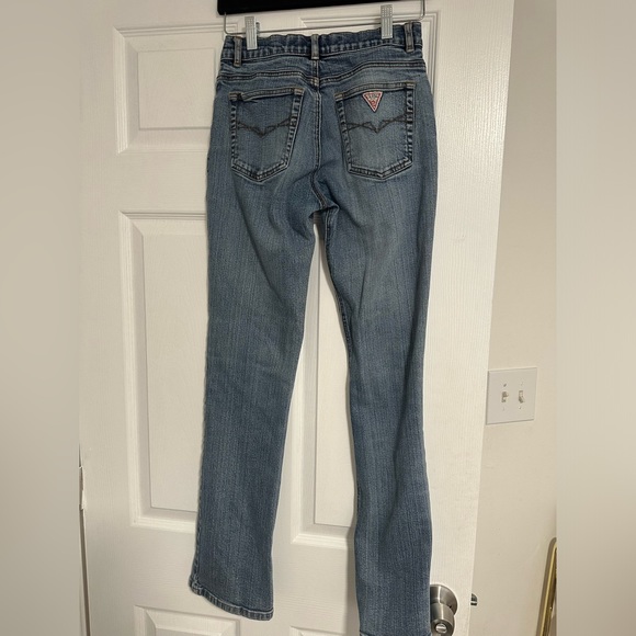 Guess  Vintage Womens Straight Slim Straight Size 28 Inseam 31”inch  Y2K Jeans - Picture 4 of 9
